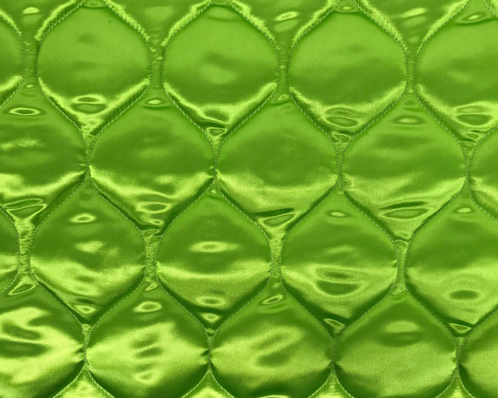 Lime green satin donut bed replacement rounds by FMS Dog Beds, soft and plush for pet comfort.