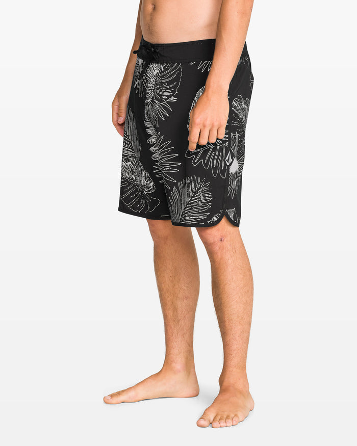 Scallop Mod 19" Boardshort - Black