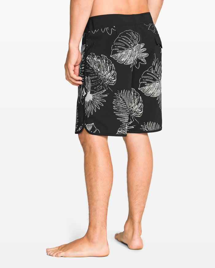 Scallop Mod 19" Boardshort - Black