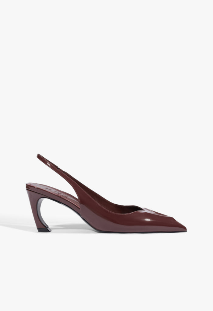 Scarlet Patent Pump 5 Dark Red Patent - Schutz Shoes