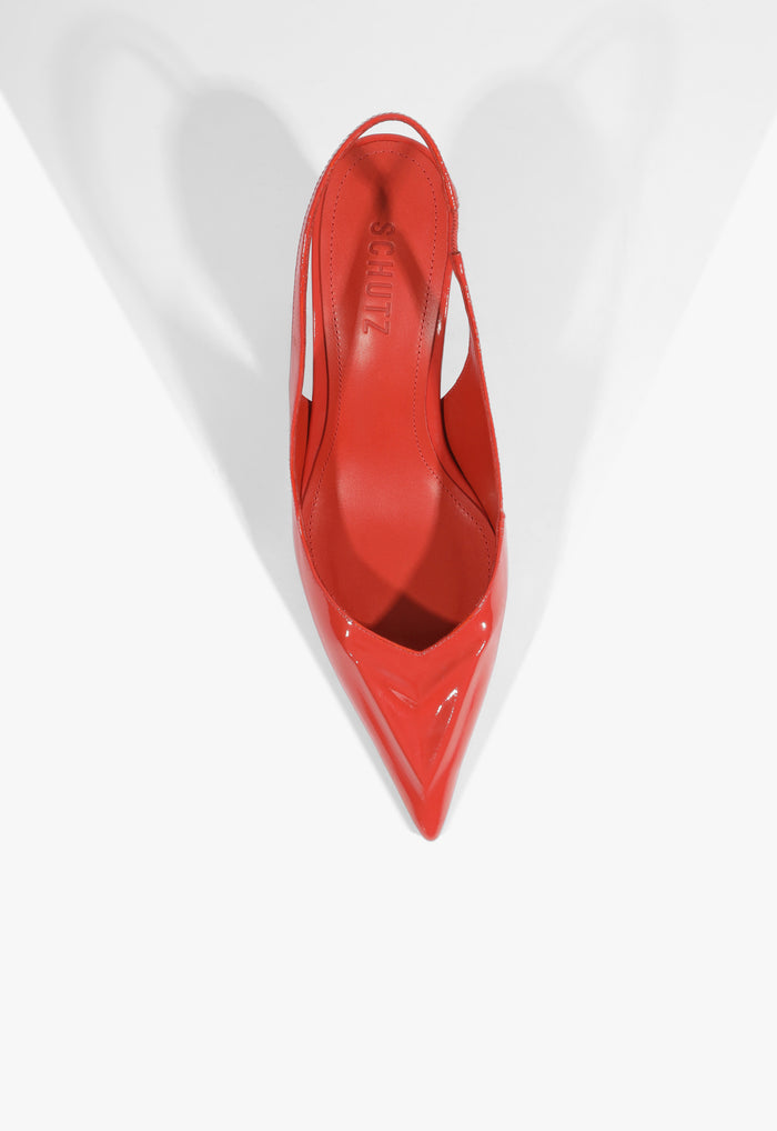Scarlet Patent Pump - Schutz Shoes