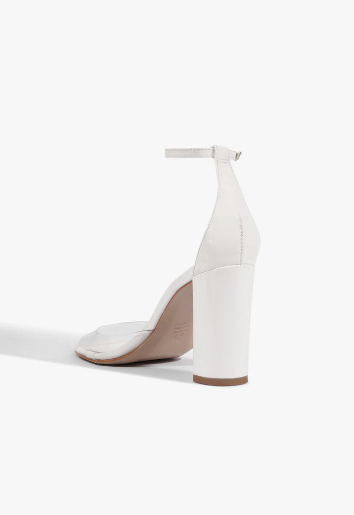 Scarlett Block Vinyl Patent Sandal - Schutz Shoes
