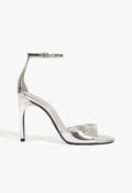 Scarlett Leather Sandal 5 Silver Metallic - Schutz Shoes