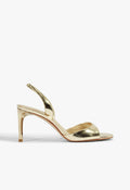 Scarlett Sling Mid Metallic Sandal 5 Gold Metallic - Schutz Shoes