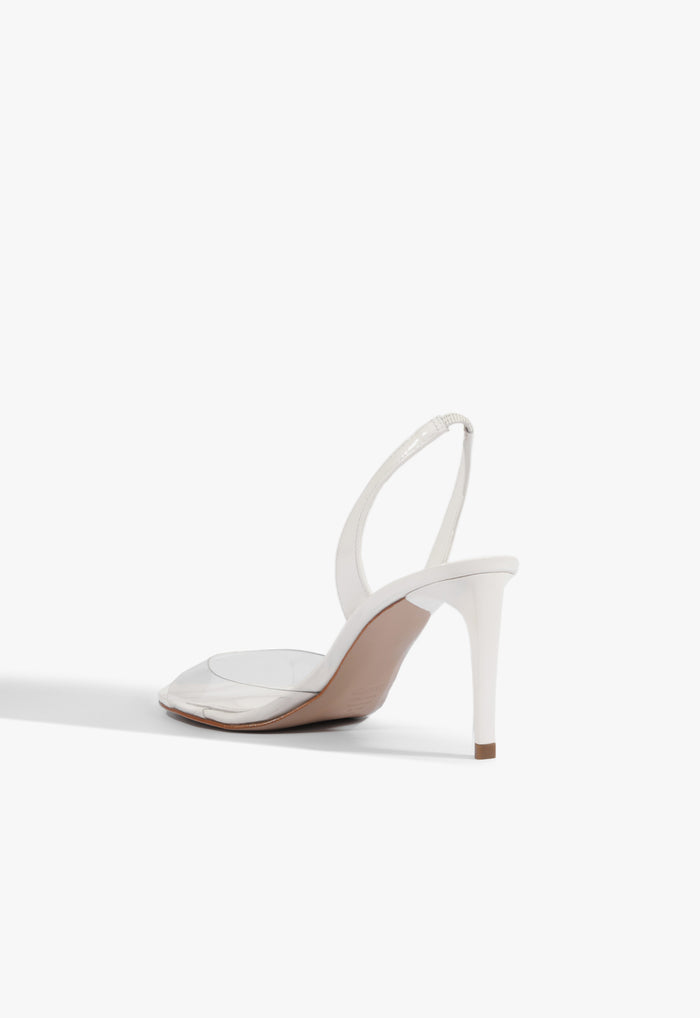 Scarlett Sling Mid Vinyl Patent Sandal - Schutz Shoes