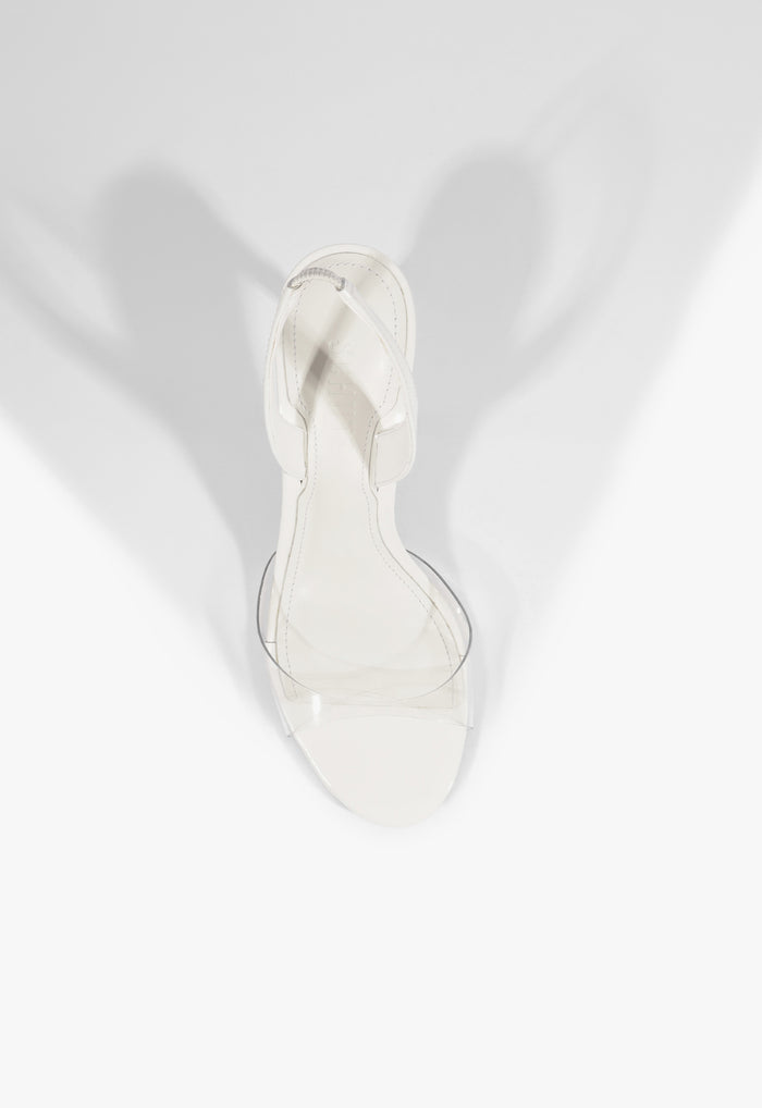 Scarlett Sling Mid Vinyl Patent Sandal - Schutz Shoes