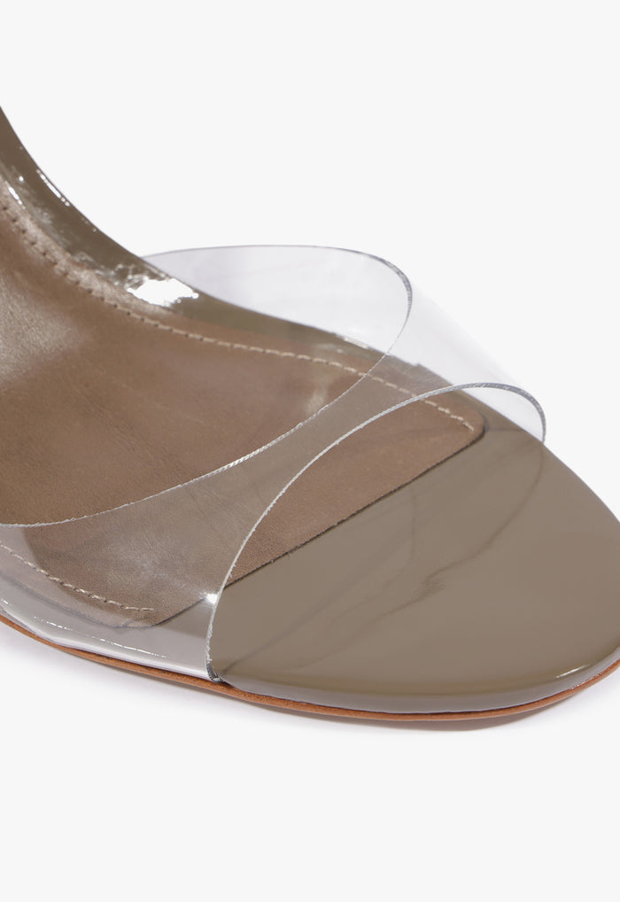 Scarlett Sling Mid Vinyl Patent Sandal - Schutz Shoes