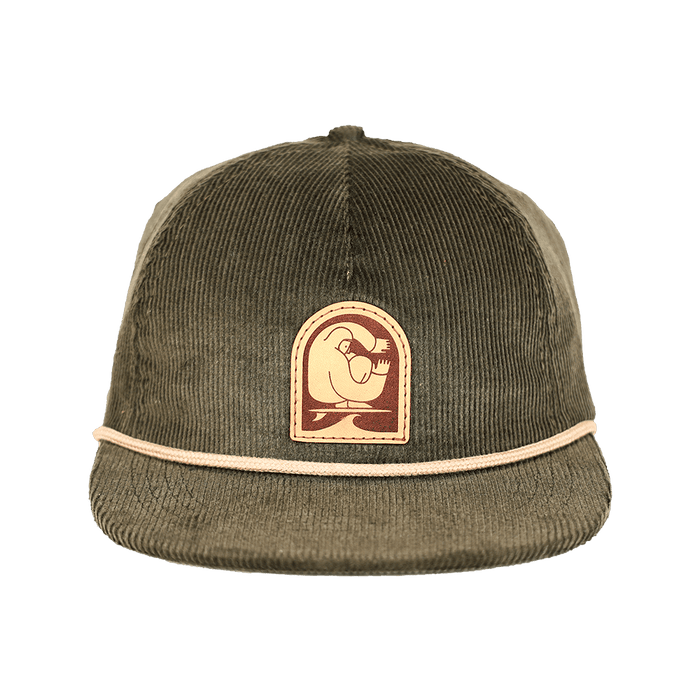 Seaside Hemp Corduroy Strapback | Green