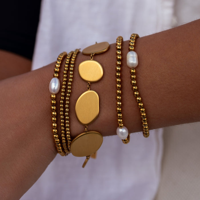 Seaside Stretch Bracelet Gold