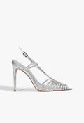 Seraphine Leather Pump 5 Silver Metallic - Schutz Shoes