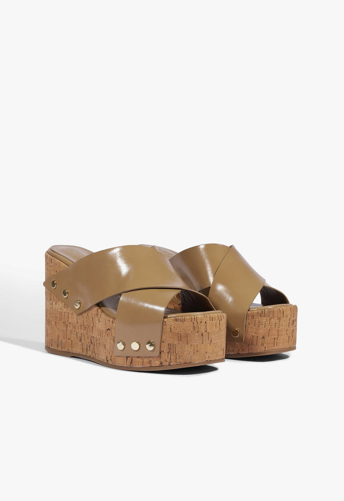 Serena Leather Wedge Sandal - Schutz Shoes