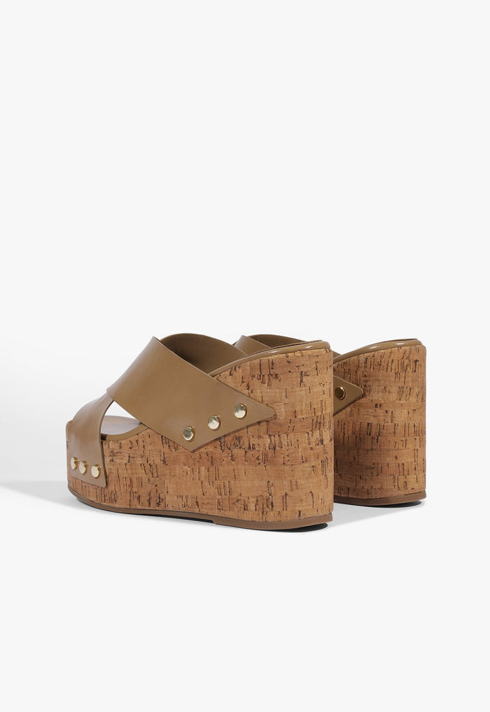 Serena Leather Wedge Sandal - Schutz Shoes