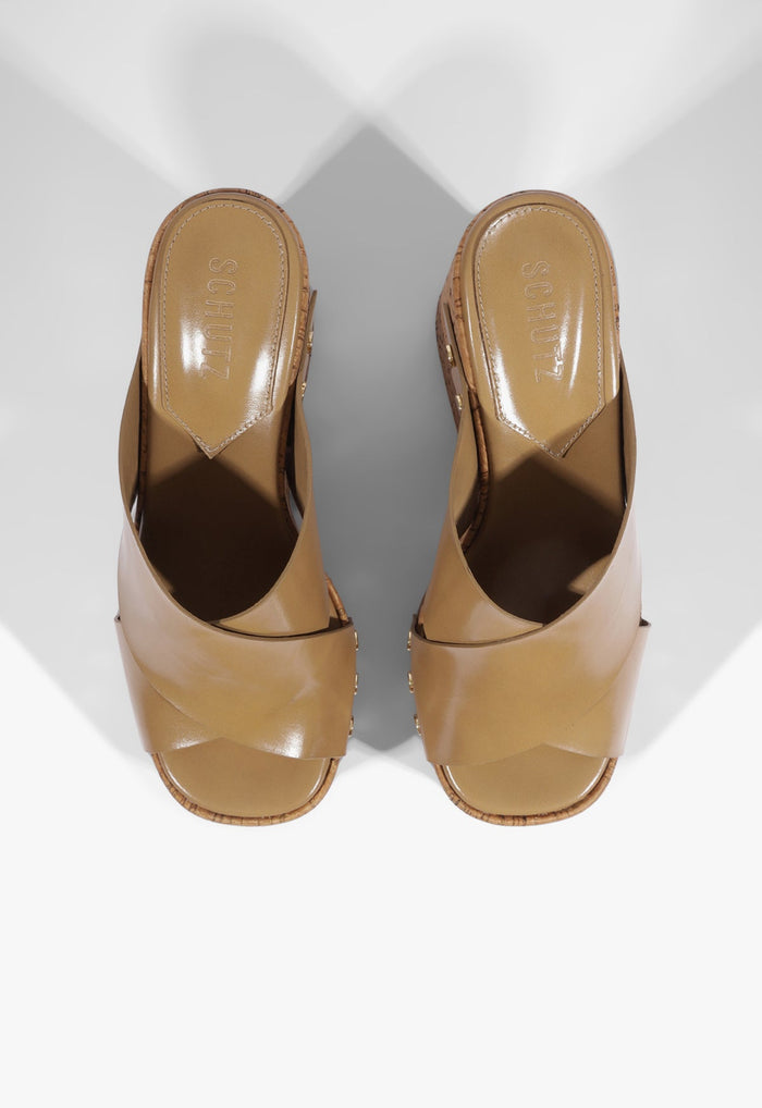 Serena Leather Wedge Sandal - Schutz Shoes