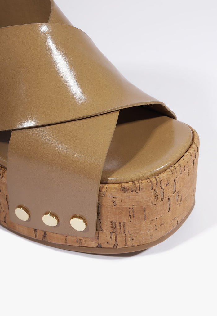 Serena Leather Wedge Sandal - Schutz Shoes