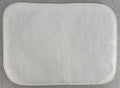 White 13x18 mystery pack of FMS Dog Beds with serged edge mat, showcasing soft, durable fabric and clean finishing.