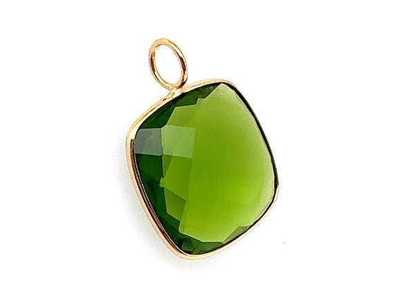 Set #1 GOLD: Elegant Paperclip Chain Palm Peridot Infinity Square Set