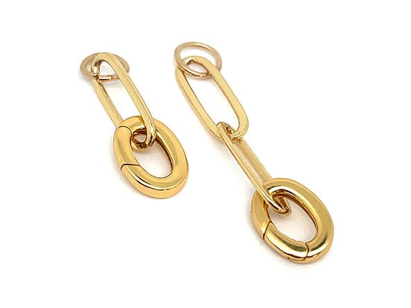 Set #1 GOLD: Elegant Paperclip Chain Palm Peridot Infinity Square Set
