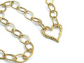 Set 9 GOLD: Diamond Shaped Chain Designer Heart Clasp | LINK, design your own