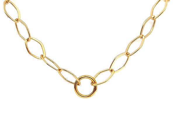 Set #9 GOLD: Diamond Shaped Chain Designer Heart Clasp