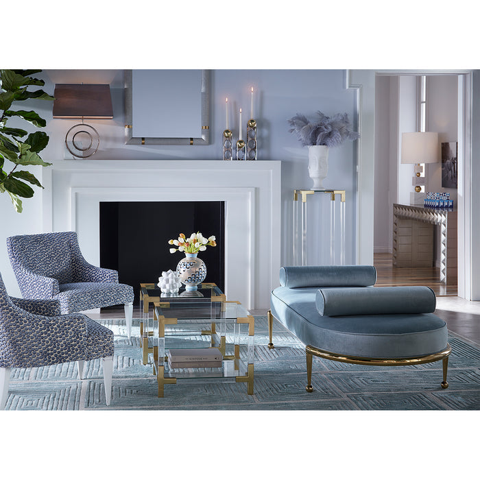 berlin candle holder collection mantel living room - styled view
