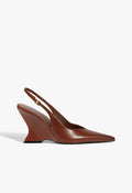 Siena Buckle Leather Pump 5 Caramel Brown Leather - Schutz Shoes