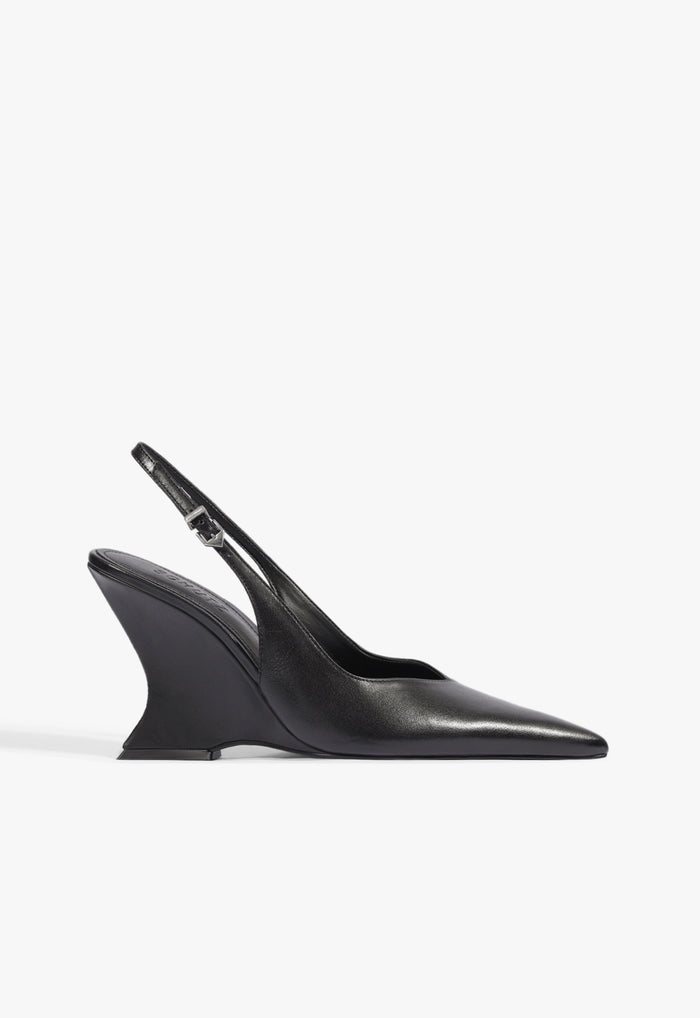 Siena Buckle Leather Pump 5 Black Leather - Schutz Shoes