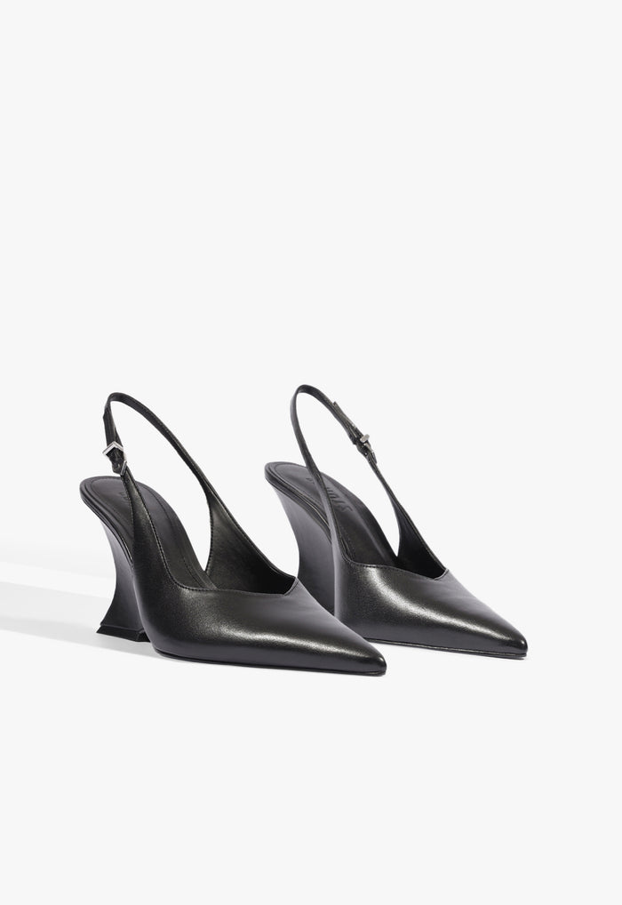 Siena Buckle Leather Pump - Schutz Shoes