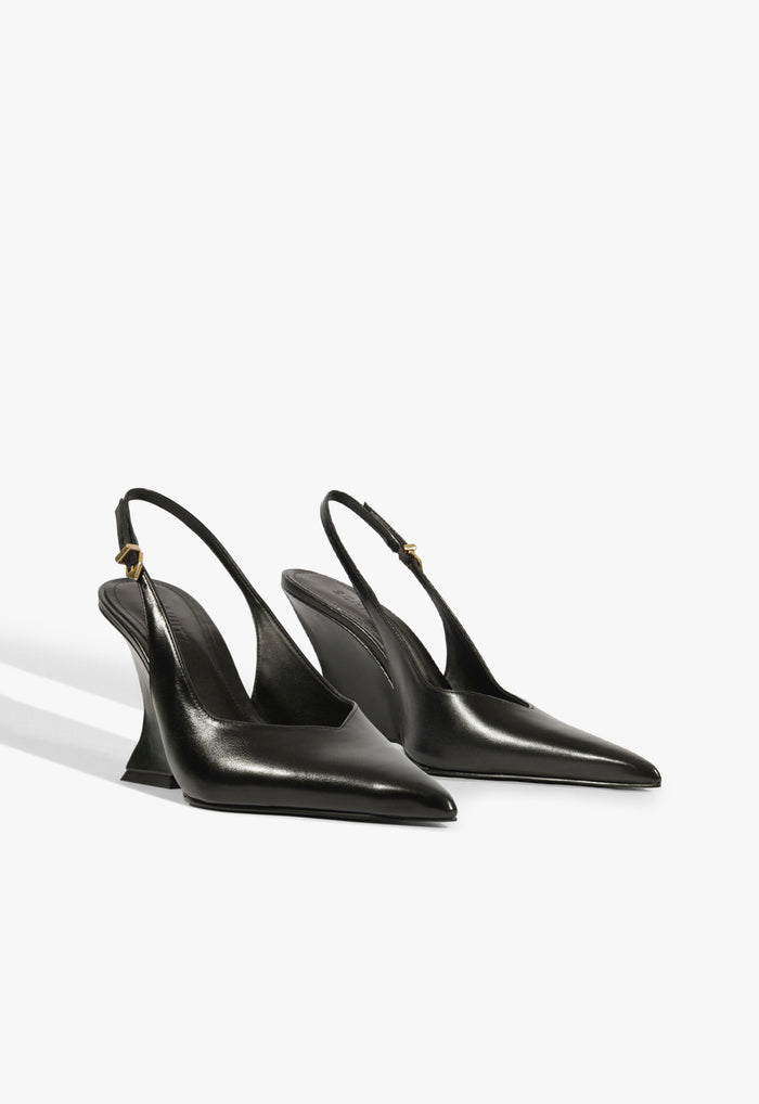 Siena Buckle Leather Pump - Schutz Shoes