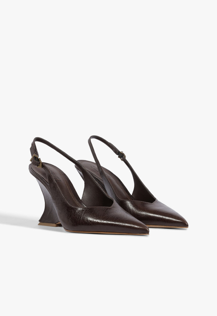 Siena Buckle Leather Pump - Schutz Shoes