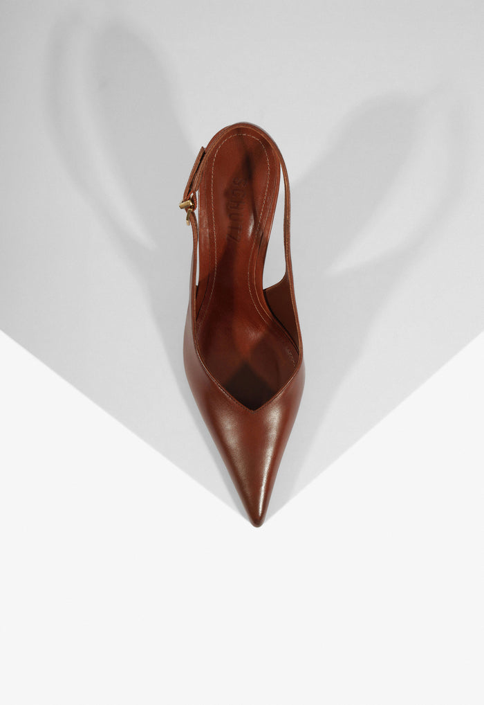 Siena Buckle Leather Pump - Schutz Shoes