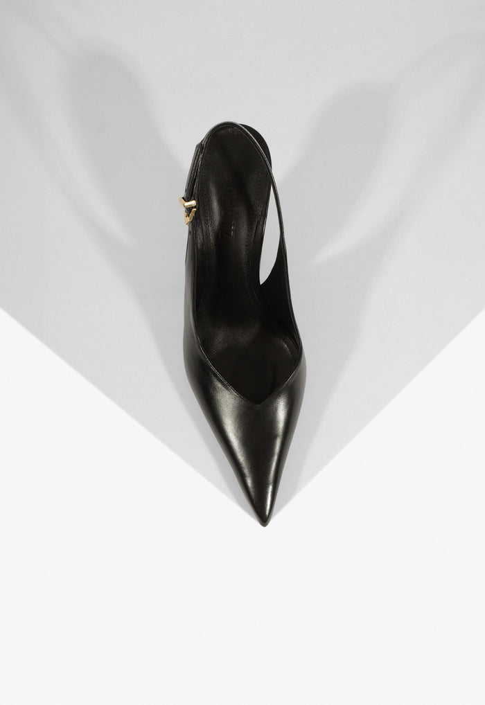 Siena Buckle Leather Pump - Schutz Shoes