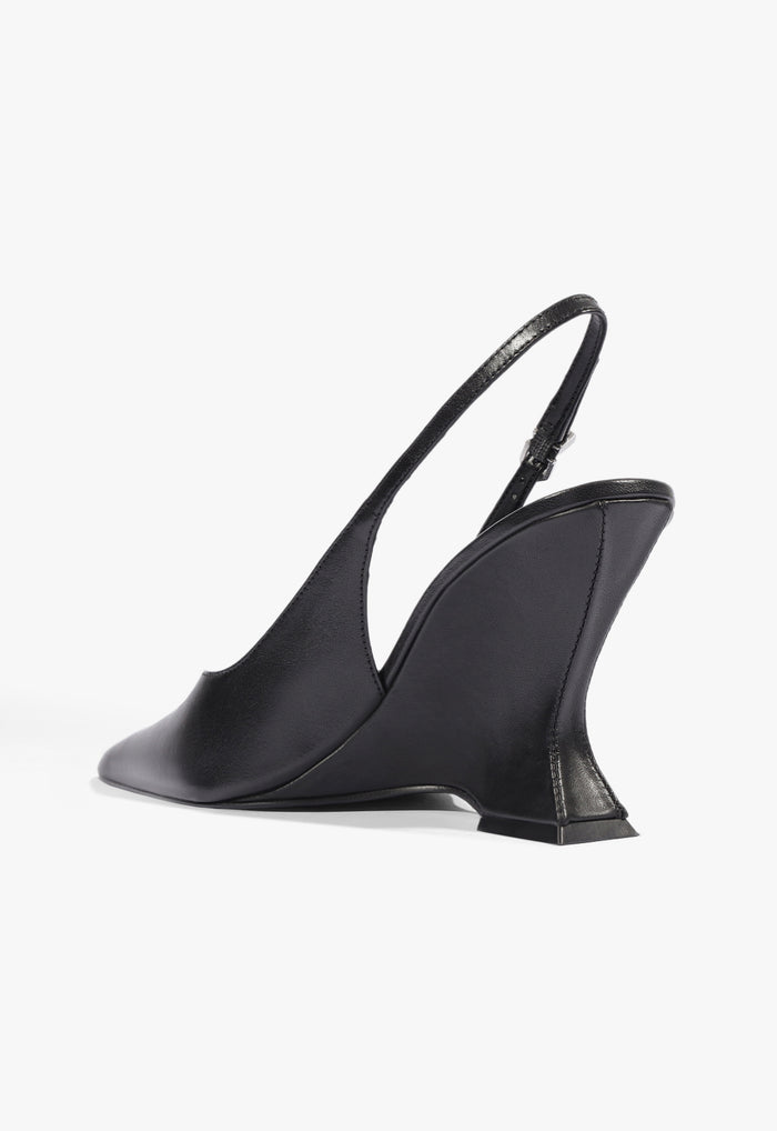 Siena Buckle Leather Pump - Schutz Shoes