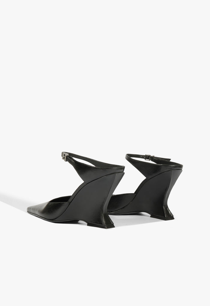 Siena Buckle Mule Leather Pump - Schutz Shoes