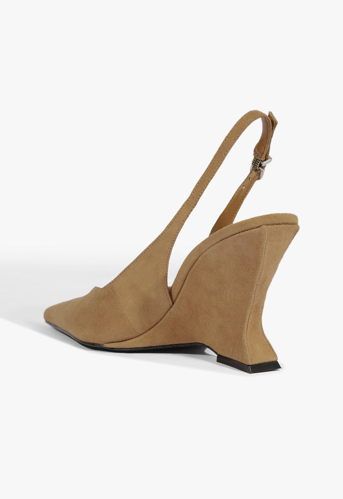 Siena Buckle Suede Pump - Schutz Shoes