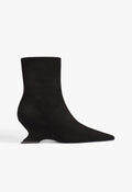 Siena Mid Bootie Suede Bootie 5 Black Nubuck - Schutz Shoes