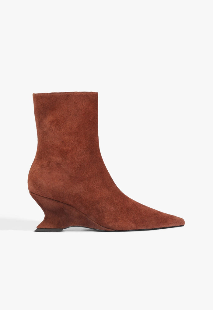 Siena Mid Bootie Suede Bootie 5 Warm Toffee Suede - Schutz Shoes