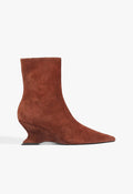 Siena Mid Bootie Suede Bootie 5 Warm Toffee Suede - Schutz Shoes