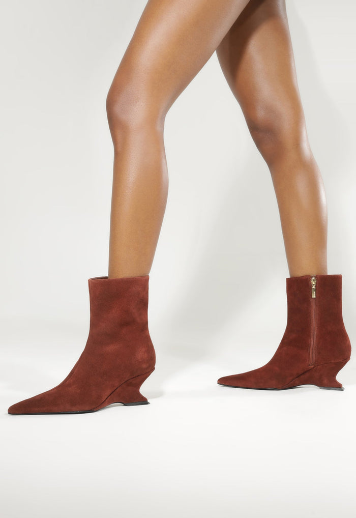 Siena Mid Bootie Suede Bootie - Schutz Shoes