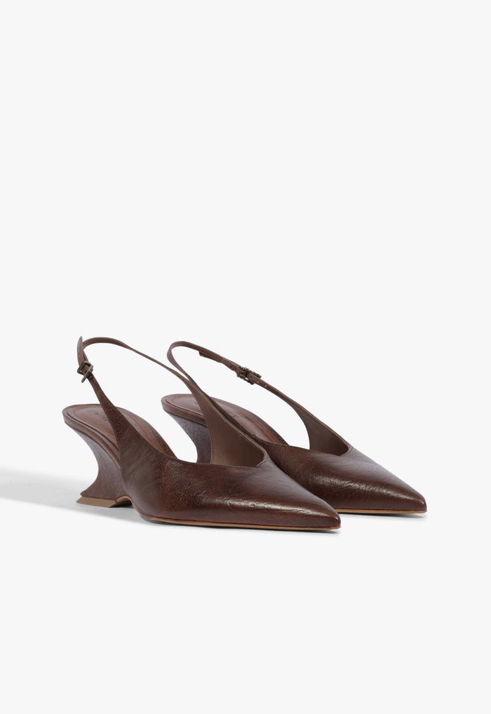 Siena Mid Buckle Leather Pump - Schutz Shoes