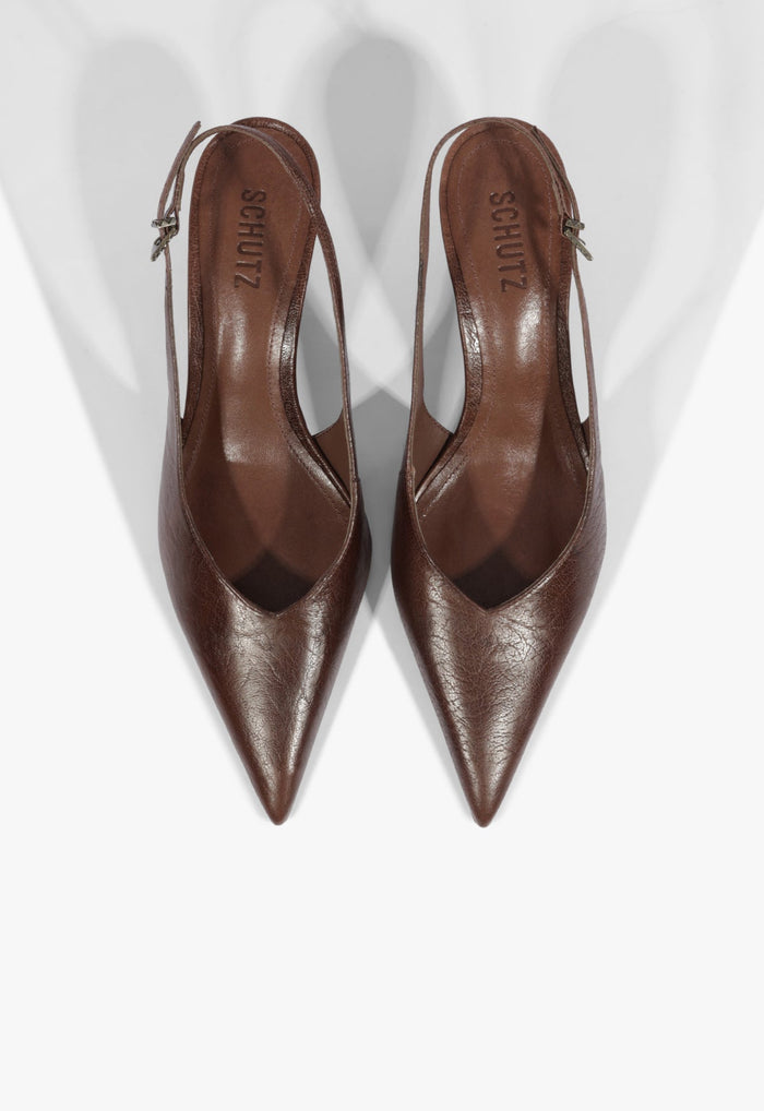 Siena Mid Buckle Leather Pump - Schutz Shoes