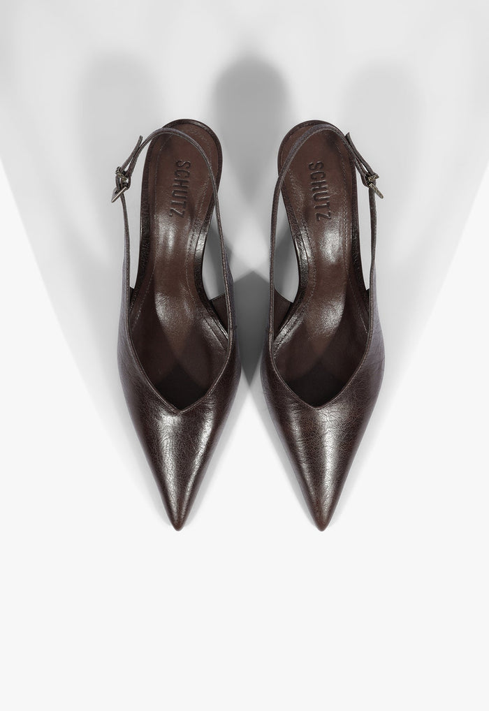 Siena Mid Buckle Leather Pump - Schutz Shoes