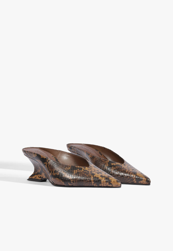 Siena Mid Mule Leather Pump - Schutz Shoes