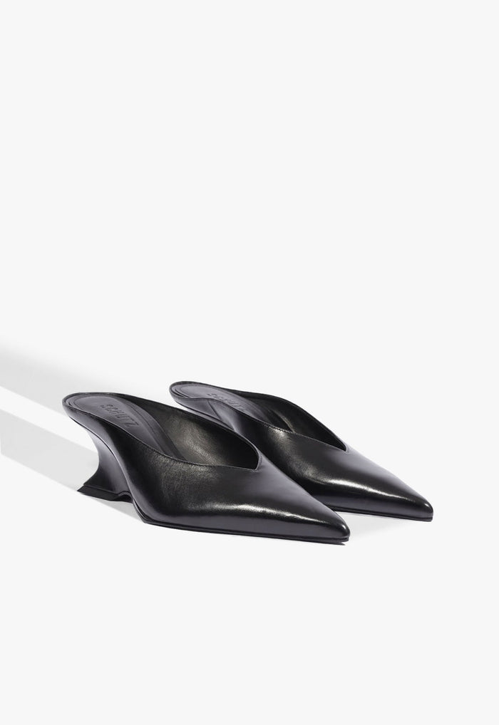 Siena Mid Mule Leather Pump - Schutz Shoes