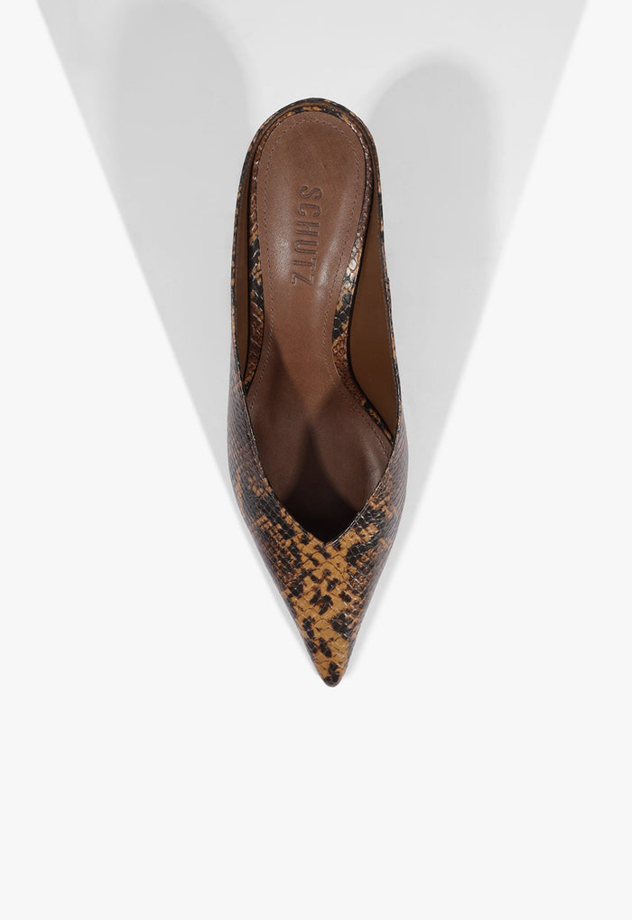 Siena Mid Mule Leather Pump - Schutz Shoes