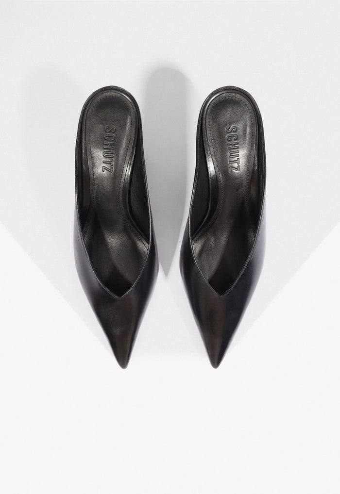 Siena Mid Mule Leather Pump - Schutz Shoes