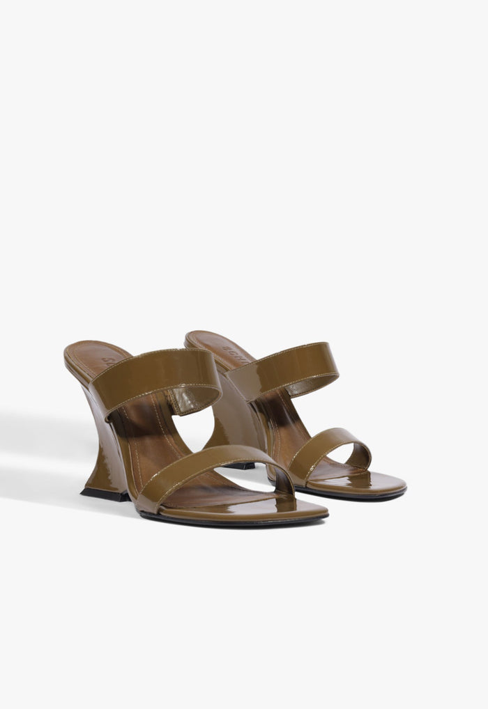 Siena Mule Patent Leather Sandal - Schutz Shoes
