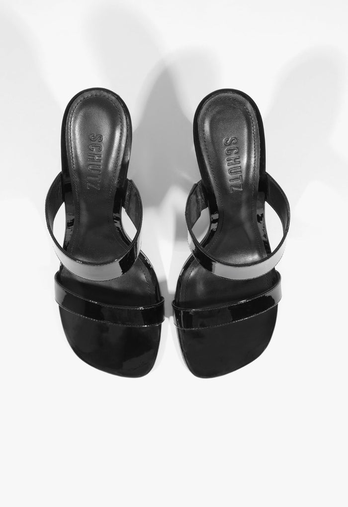 Siena Mule Patent Leather Sandal - Schutz Shoes