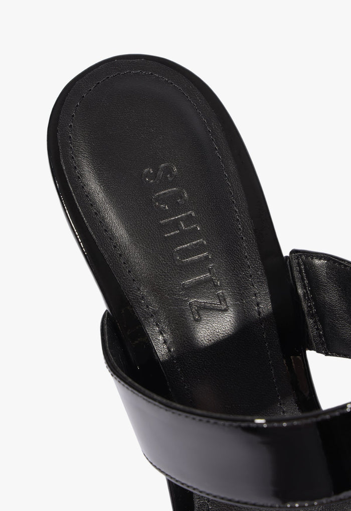 Siena Mule Patent Leather Sandal - Schutz Shoes