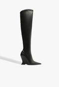 Siena Over The Knee Boot 5 Black Leather - Schutz Shoes