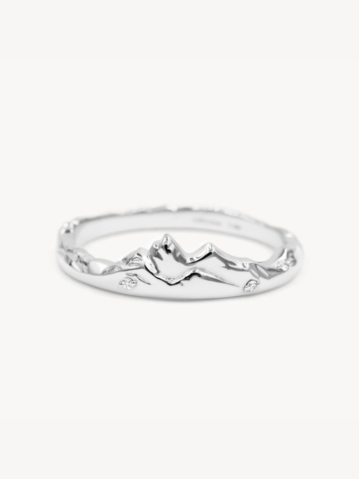 Silver Mountain Peak Ring